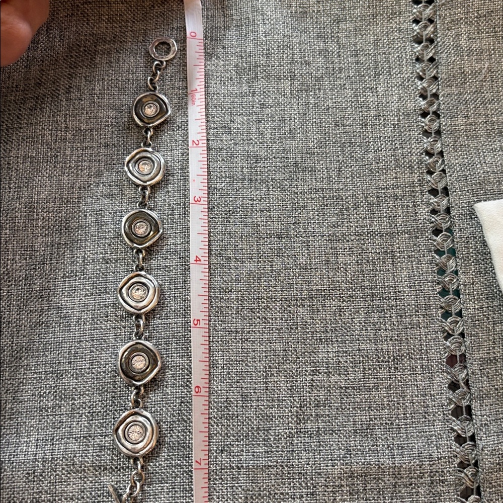 ROOK & CROW Retired Silver ad Bronze Bracelet with Circular Accents - Picture 7 of 7